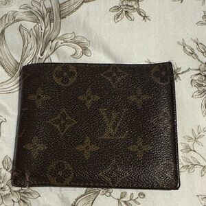 Louis Vuitton Monogram Canvas Money Clip Wallet - Brown